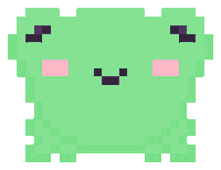 kaijupxl pixel kawaii green pixel art Sticker