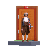 Leaving Stepping Out Sticker