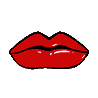 LouVan kiss sexy red lips Sticker