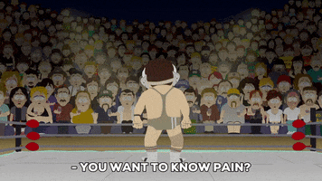 wrestling pain GIF by South Park 