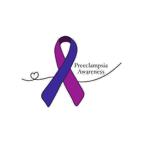 jadeandjace giphygifmaker preeclampsia preeclampsia awareness preeclampsia ribbon Sticker