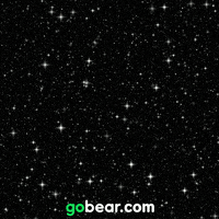 gobear cute cartoon space star wars GIF