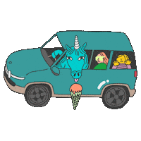 Ice Cream Car Sticker by SXSW