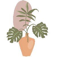 Boho Plantas Sticker