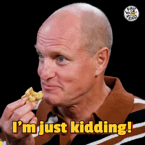 Woody Harrelson Jk GIF by First We Feast