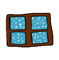 Shooting Star Christmas Sticker