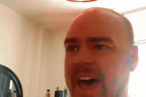 GivenToe angry mad scream stop GIF