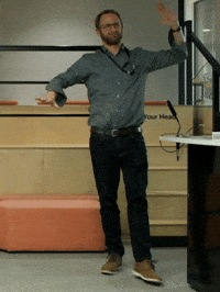 Hands Up Strange Dance GIF by Krebs