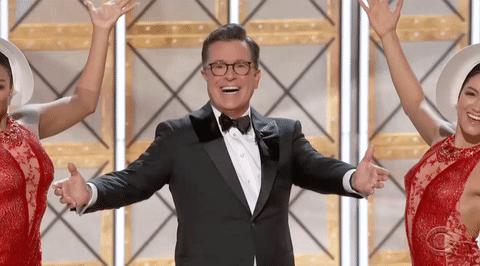 Breathe Stephen Colbert GIF by Emmys