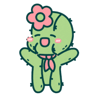 Happy Illustration Sticker by やっほ Prickles!