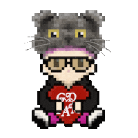 Blink Cute Cat Sticker