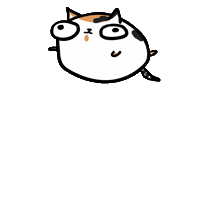 Cat Bouncing Sticker