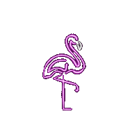 hautestockco summer neon flamingo hautestock Sticker
