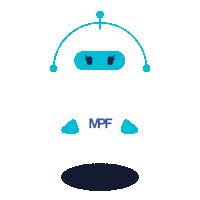 Robot Ayuda Sticker by MPFCABA