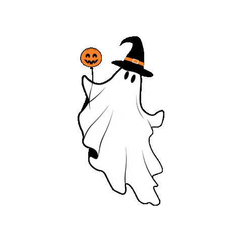 Cute Ghost Sticker by ZauberMerch