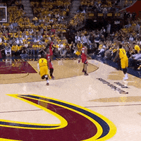 cleveland cavaliers three pointer GIF by NBA