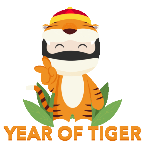 Chinese New Year Tiger Sticker by ninjavanmalaysia