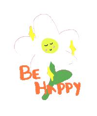vecadoodles happy flower feliz happiness Sticker