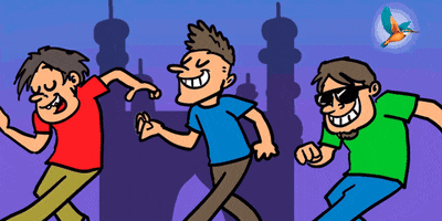 best friends dancing GIF by KingfisherWorld