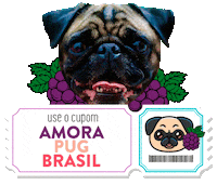 Cupom Zeedog Sticker by Amora Pug Brasil