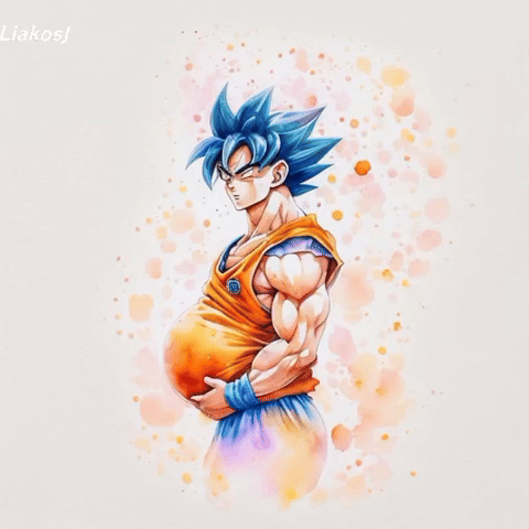LiakosJ giphyattribution giphycreatortest goku super saiyan goku GIF