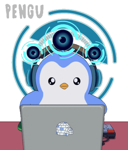 Coding Artificial Intelligence Sticker by Pudgy Penguins