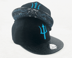 Capichecaps blue black greek leather GIF