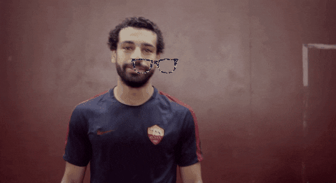 Mohamed Salah Glasses GIF by AS Roma
