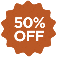 Starburst 50 Off Sticker by Bon Maxie