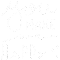 You Make Me Happy Feliz Sticker