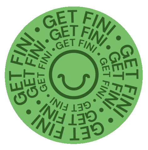 getfini giphyupload smile green smiley face Sticker