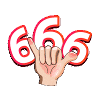 666 Sticker by AladdinShop
