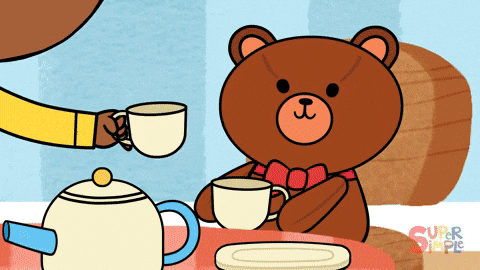 Teddy Bear Tea GIF by Super Simple