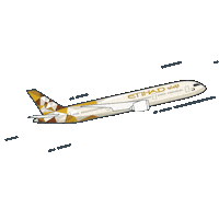 flying abu dhabi Sticker by Etihad Airways