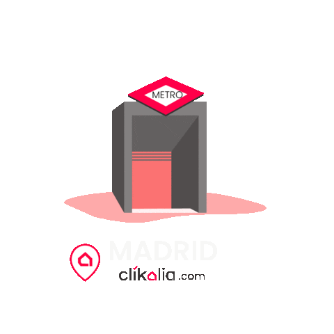 Metro De Madrid Spain Sticker by Clikalia