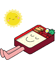 tontonclub food kawaii sun japan Sticker