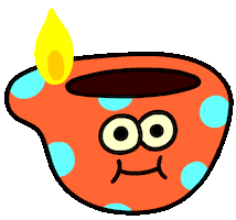 Diwali Lamp Sticker by GIF Greeting Cards