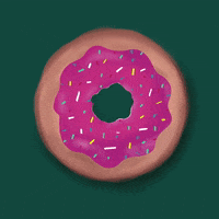 Jazreena food yummy doughnut sprinkles GIF