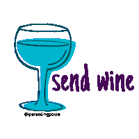 Wine Sendwine Sticker by Allana Robinson