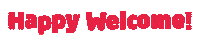 Happy Welcome Sticker by von Mende Marketing