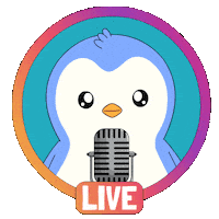 Streaming Breaking News Sticker by Pudgy Penguins