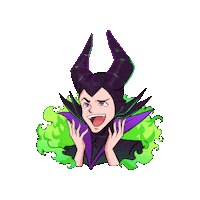 elantipsicologo evil maleficent kuro malvado Sticker