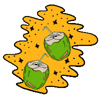 Coconut Sticker by BookMyShow