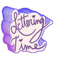 Lettering Sticker