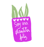 Feliz Plantas Sticker
