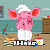 Late Night Study GIF by The Pigasso