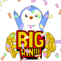 Penguin Win Sticker by Pudgy Penguins