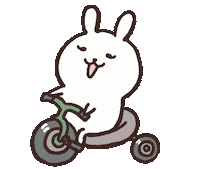 Happy うさぎ Sticker