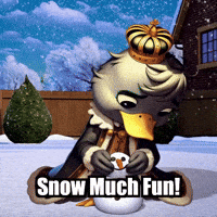 Fun Snow GIF by sirduckbeth