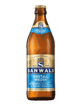 wheat beer drinking Sticker by Sanwald